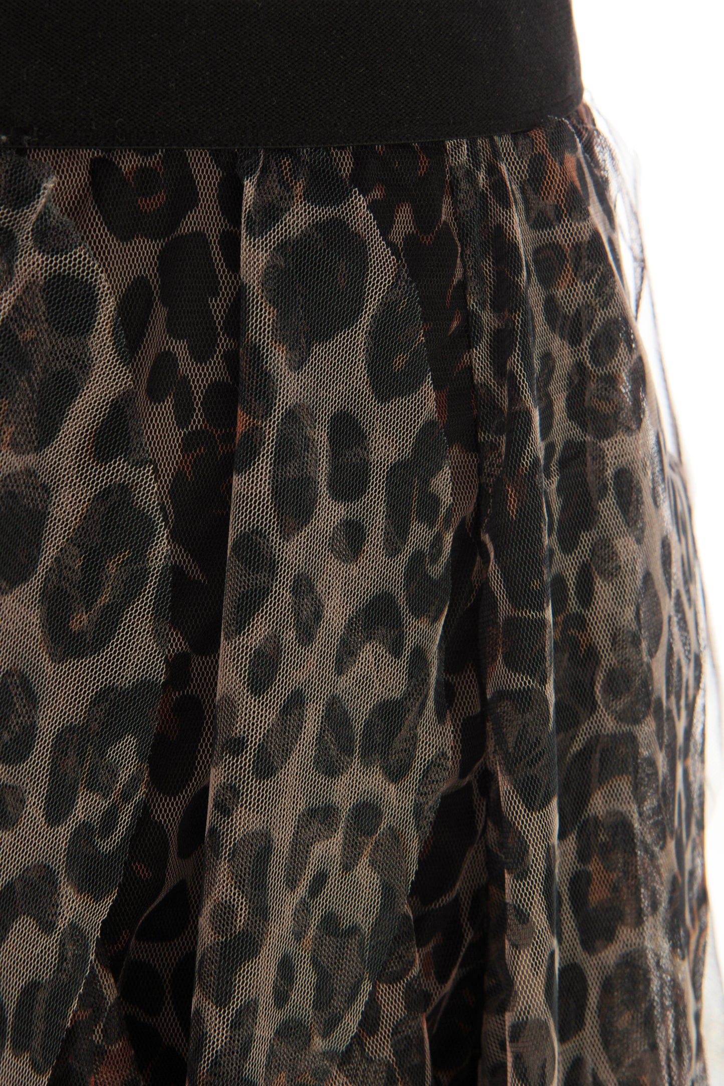 Leopard Print Tulle Skirt