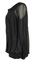 Load image into Gallery viewer, Ruched Neck Silk Blouse

