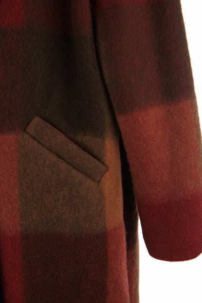 Check Wool Coat