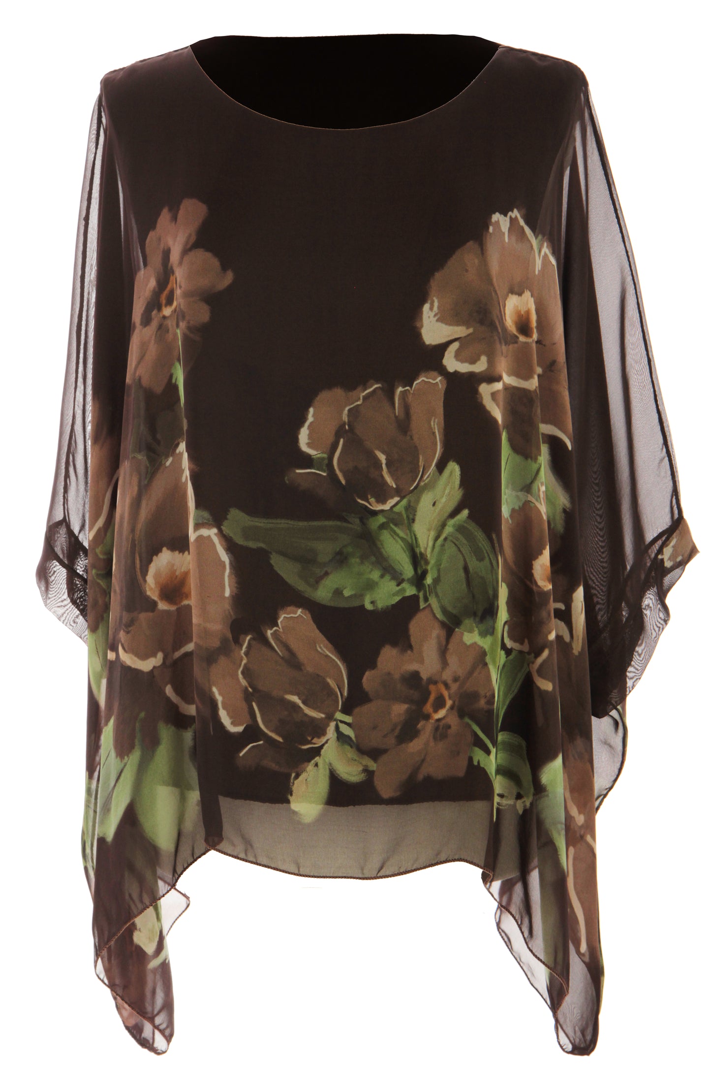 Floral Print Silk Blouse