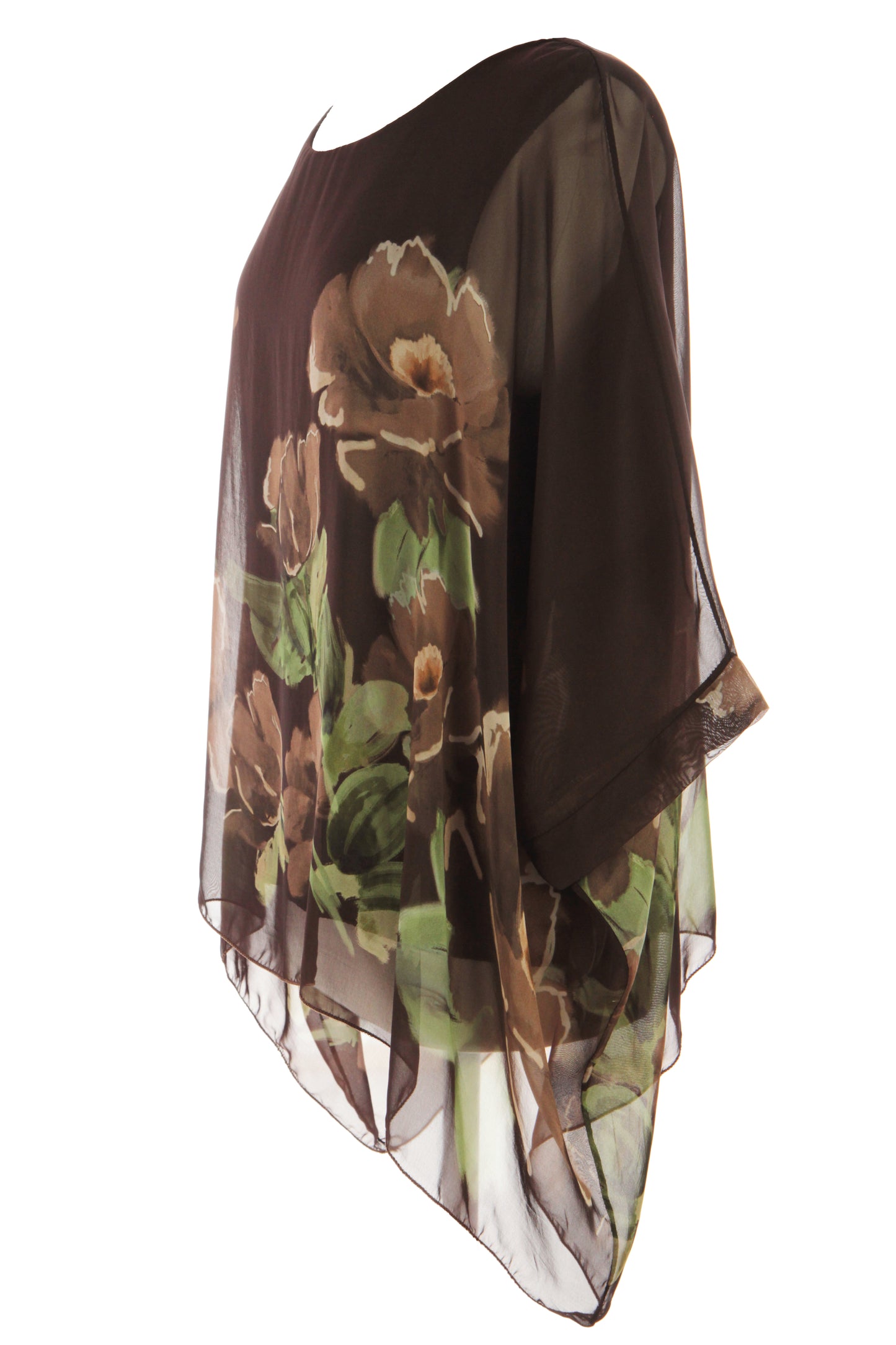 Floral Print Silk Blouse