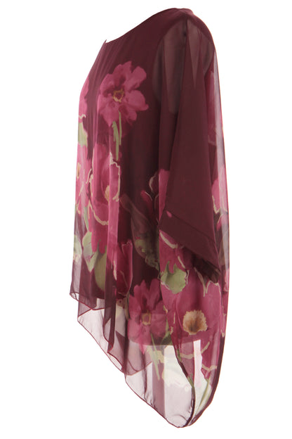 Floral Print Silk Blouse