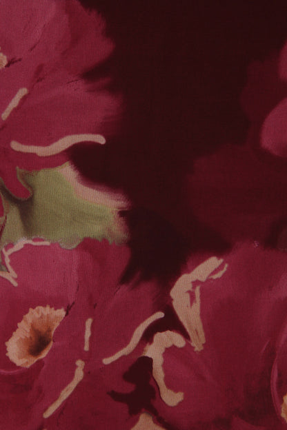 Floral Print Silk Blouse