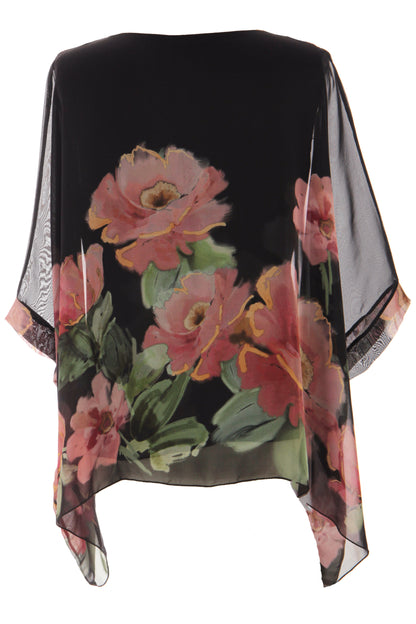 Floral Print Silk Blouse