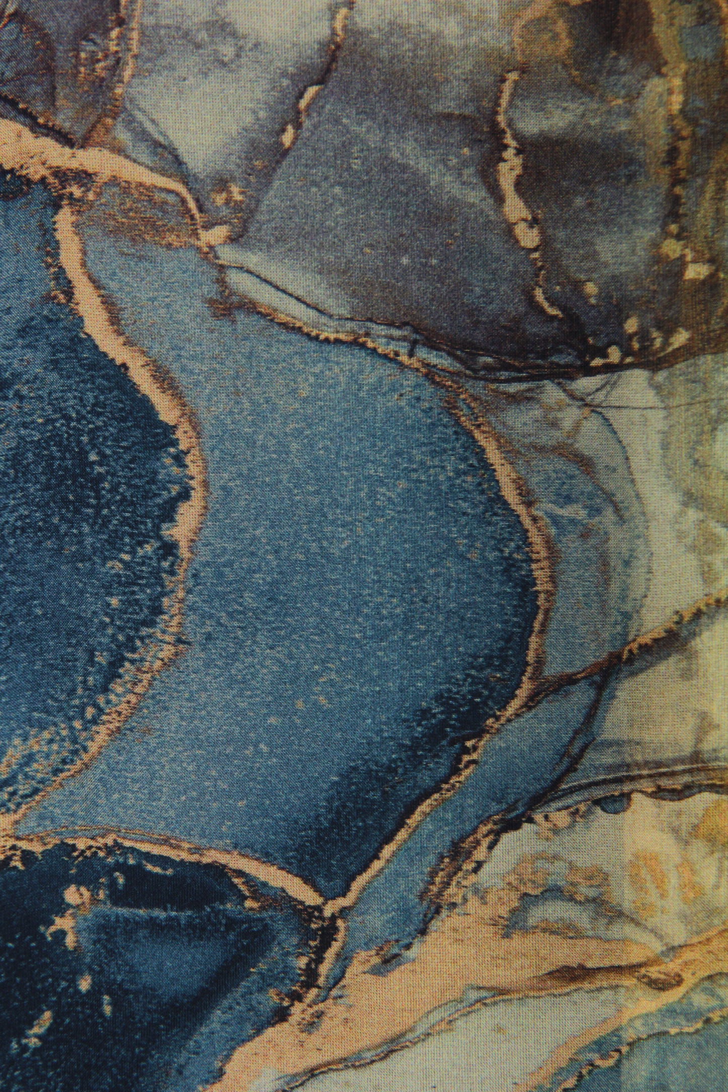 Marble Print Silk Shirt