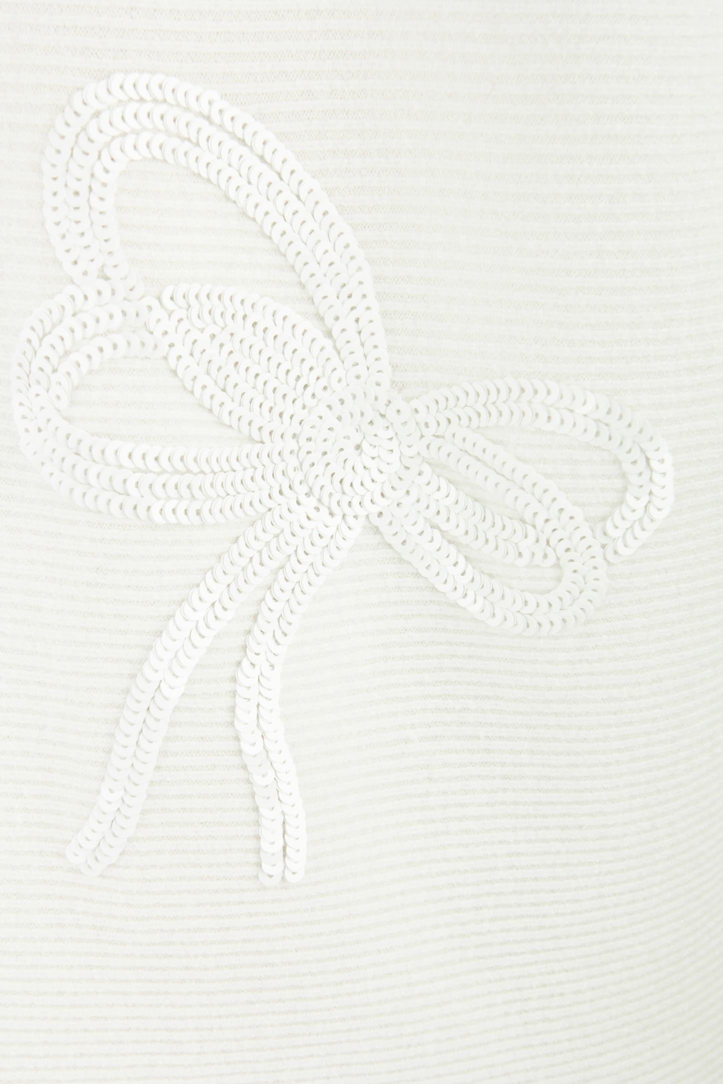 Sequin Bows Ribbed Knit Jumper