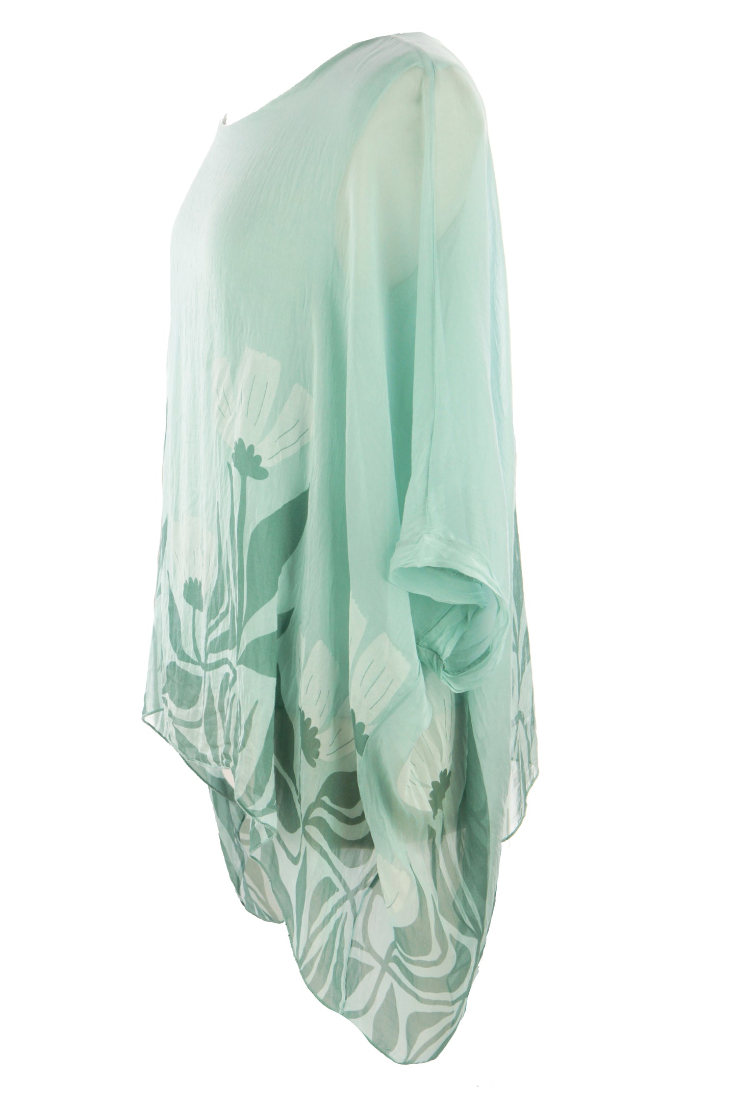 Floral Print Silk Blouse