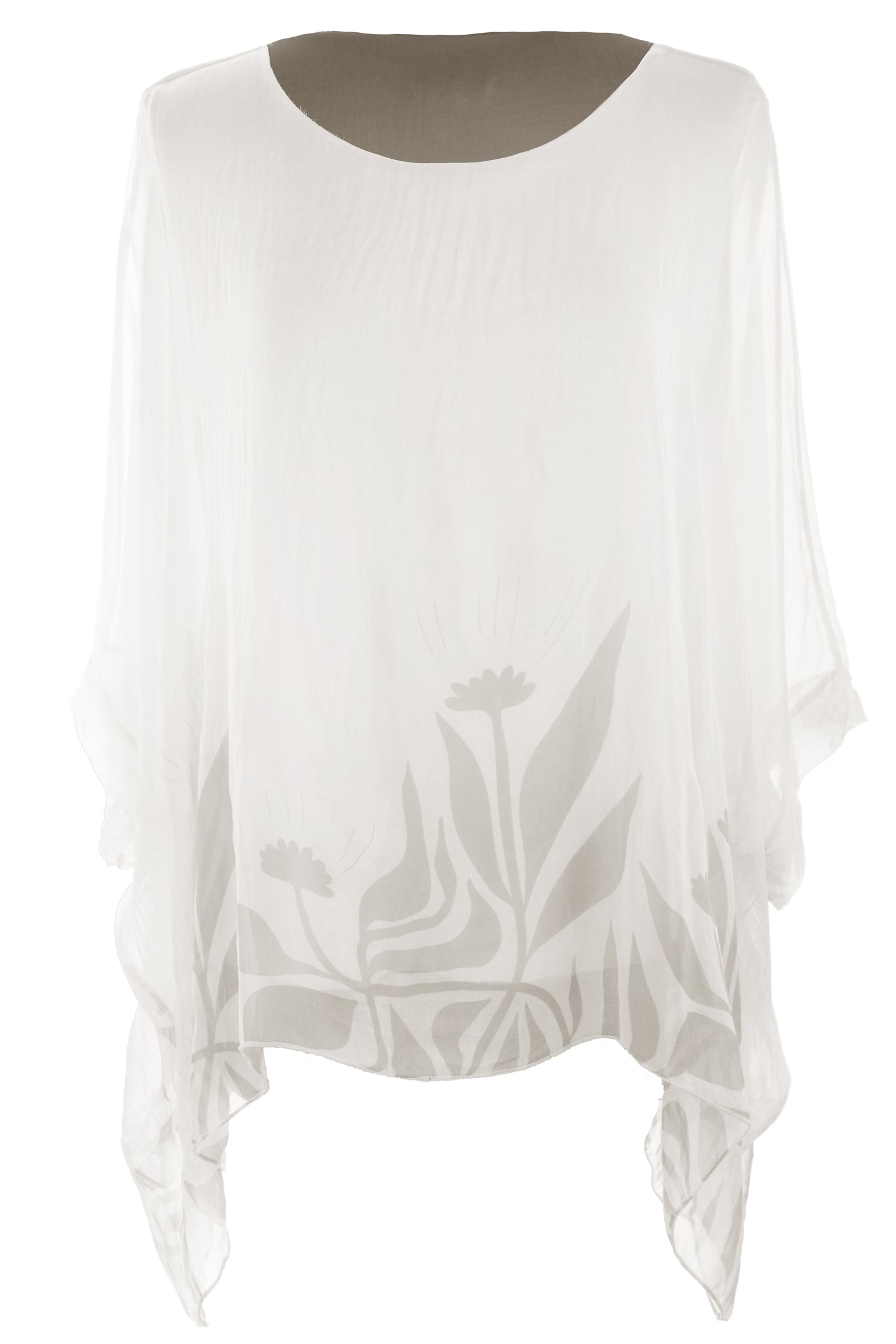 Floral Print Silk Blouse