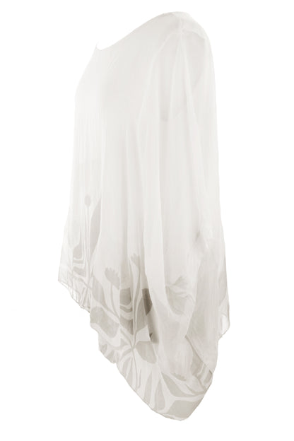 Floral Print Silk Blouse