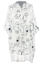 Load image into Gallery viewer, Abstract Face Cotton Shirt
