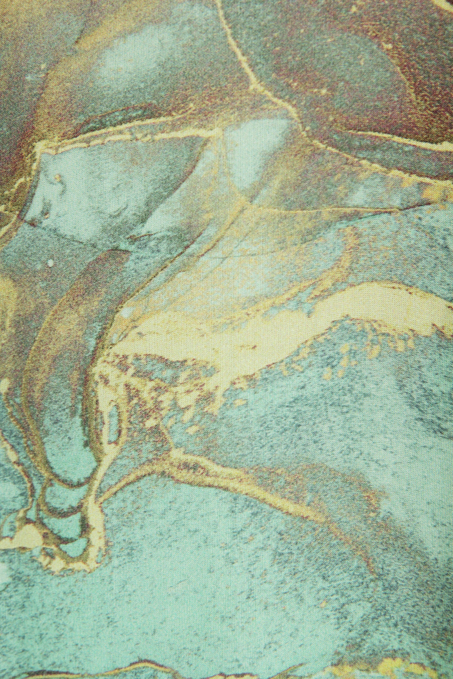 Marble Print Silk Shirt