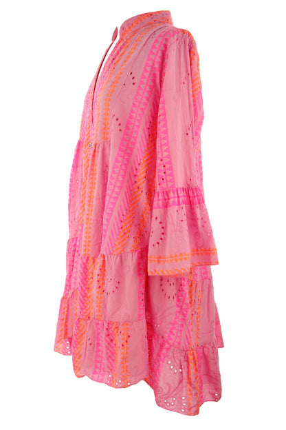 Aztec Broderie Anglaise Tiered Tunic