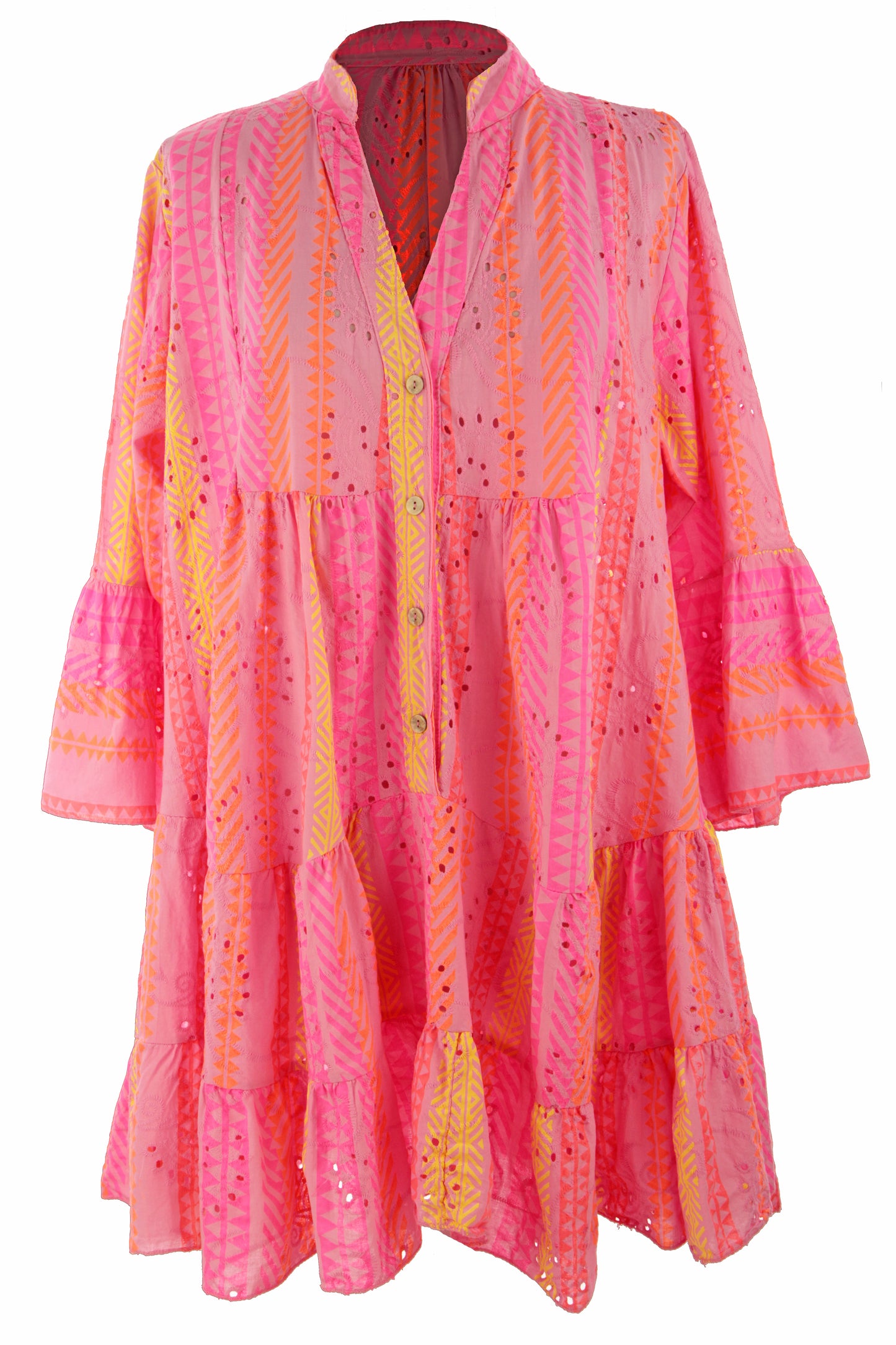 Aztec Broderie Anglaise Tiered Tunic