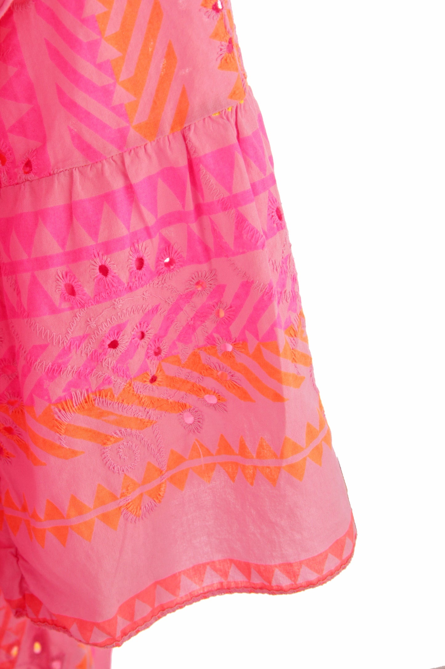 Aztec Broderie Anglaise Tiered Tunic
