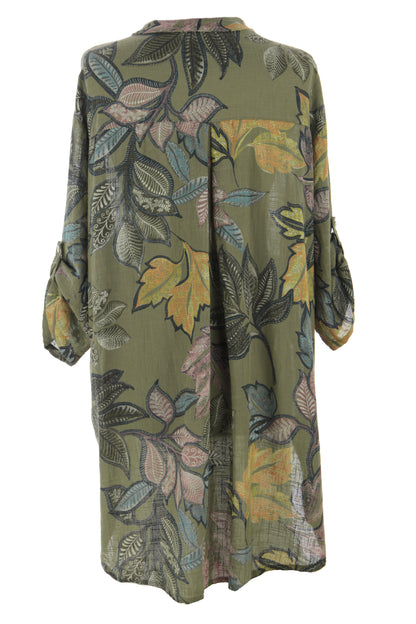Floral Print Cotton Shirt