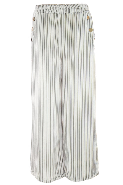 Button Detail Pocket Stripe Trouser