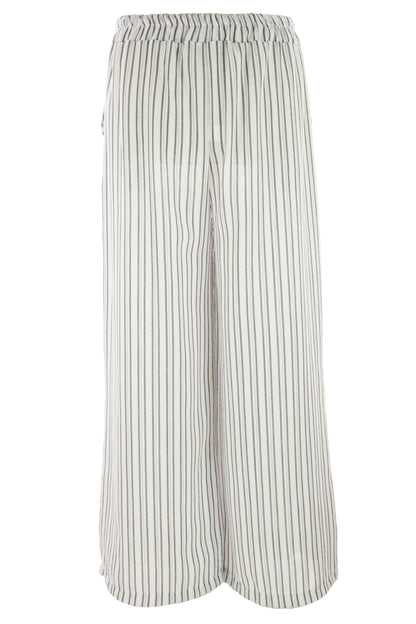 Button Detail Pocket Stripe Trouser