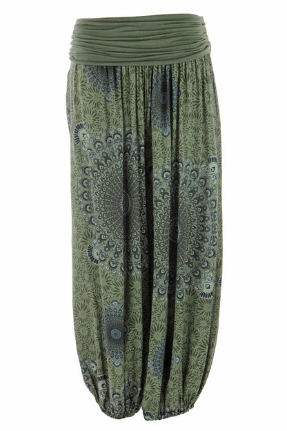 Mandala Print Harem Trouser