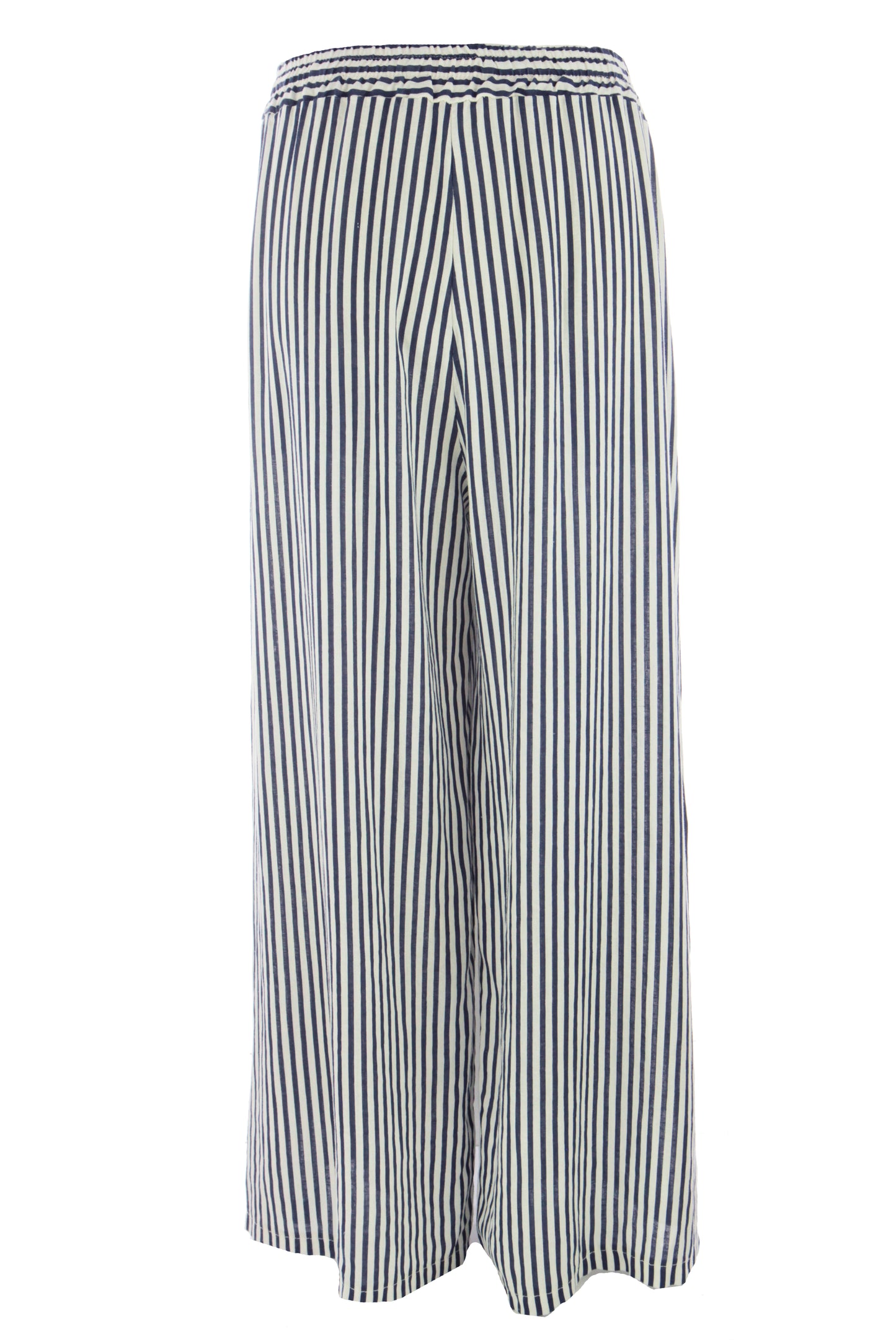 Stripe Wide Leg Linen Trouser