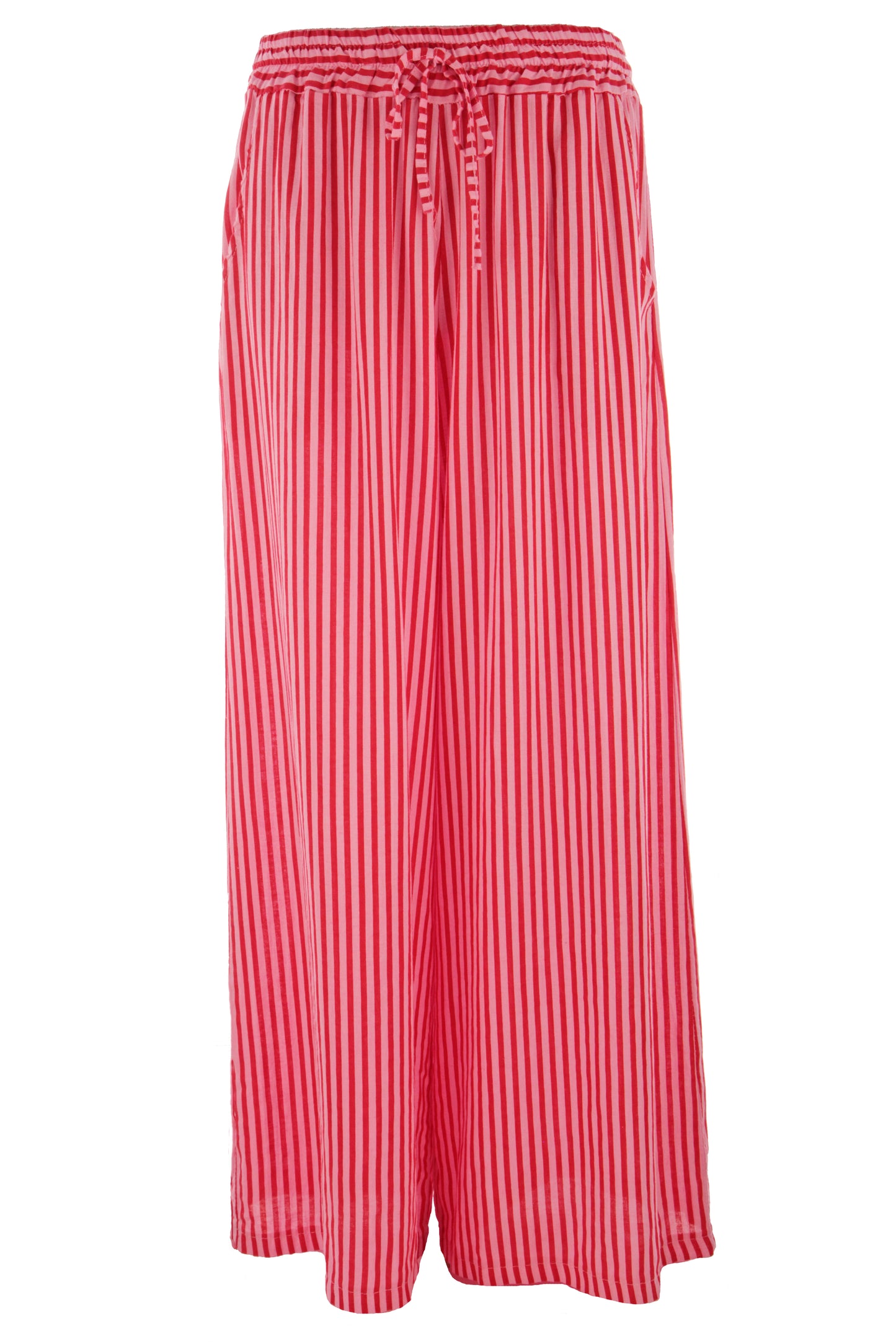Stripe Wide Leg Linen Trouser