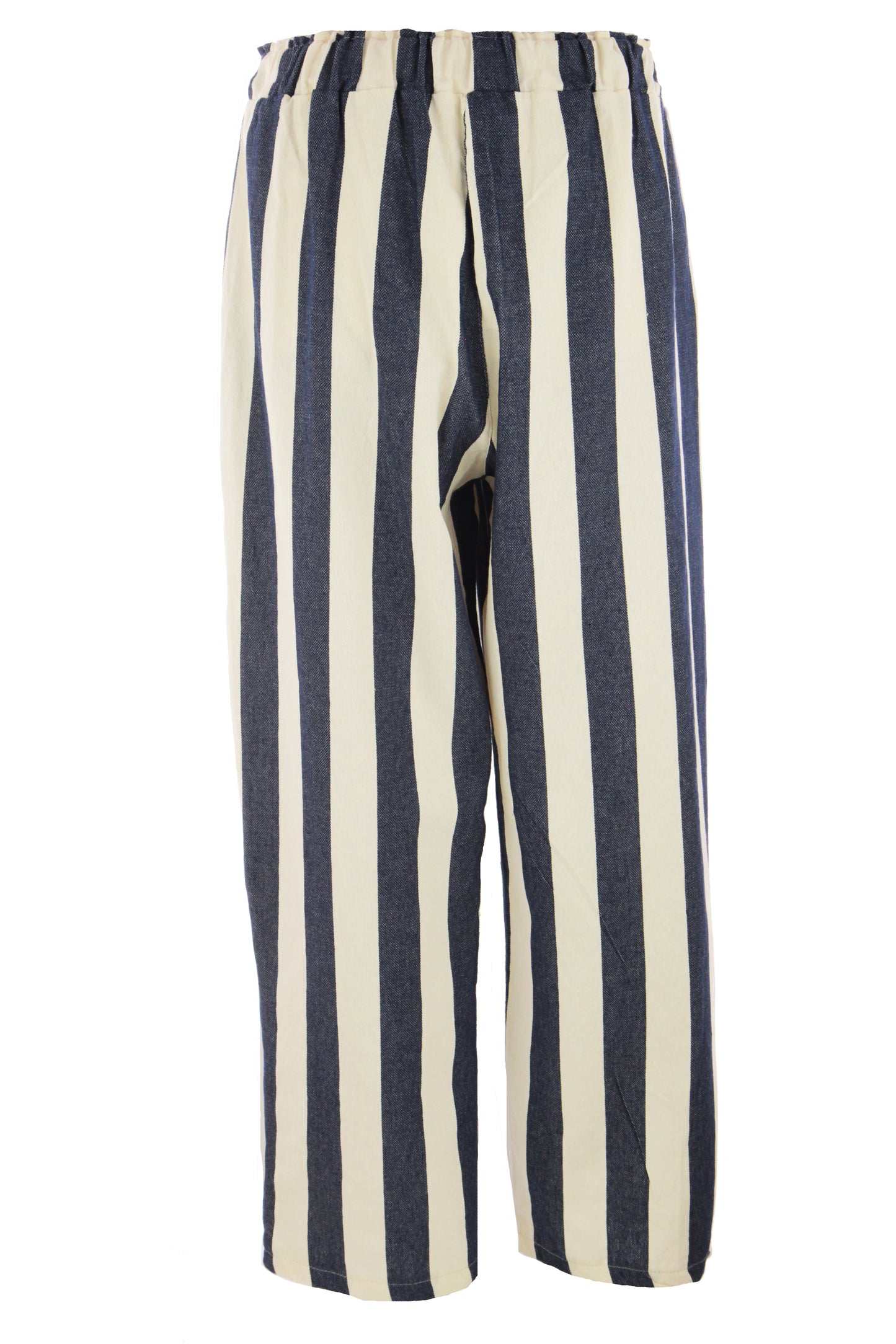 Woven Stripe Cotton Trouser