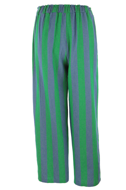 Woven Stripe Cotton Trouser