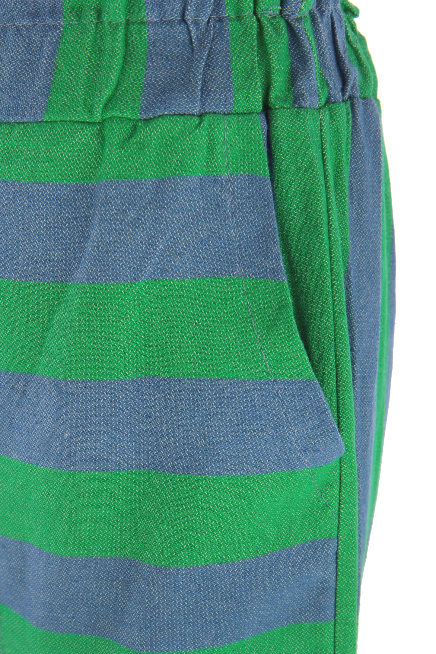 Woven Stripe Cotton Trouser