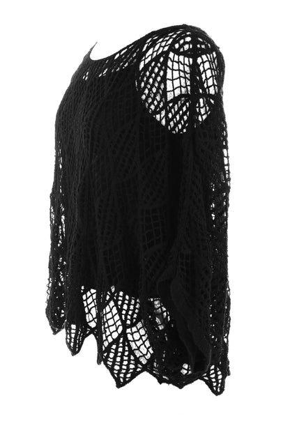 Lattice Crochet Blouse with Vest