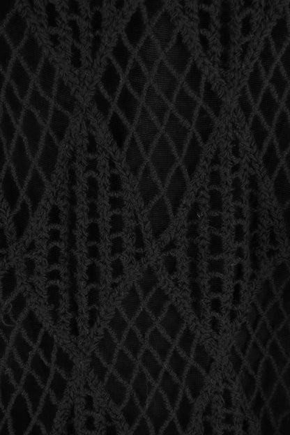 Lattice Crochet Blouse with Vest