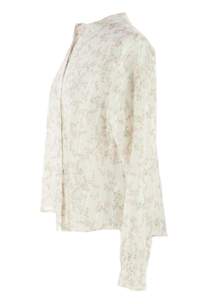 Ditsy Floral Print Cotton Shirt