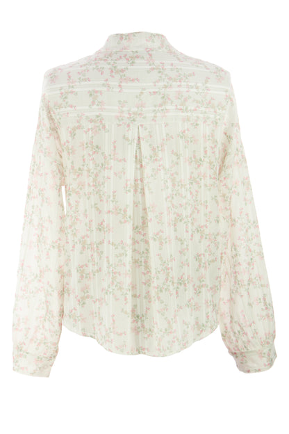 Ditsy Floral Print Cotton Shirt