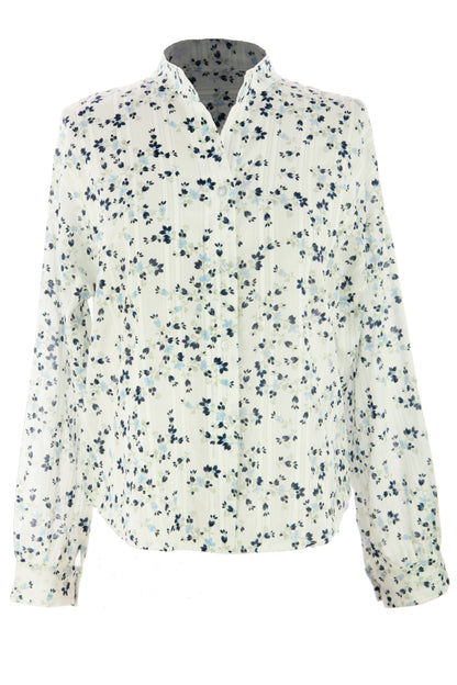 Ditsy Floral Print Cotton Shirt