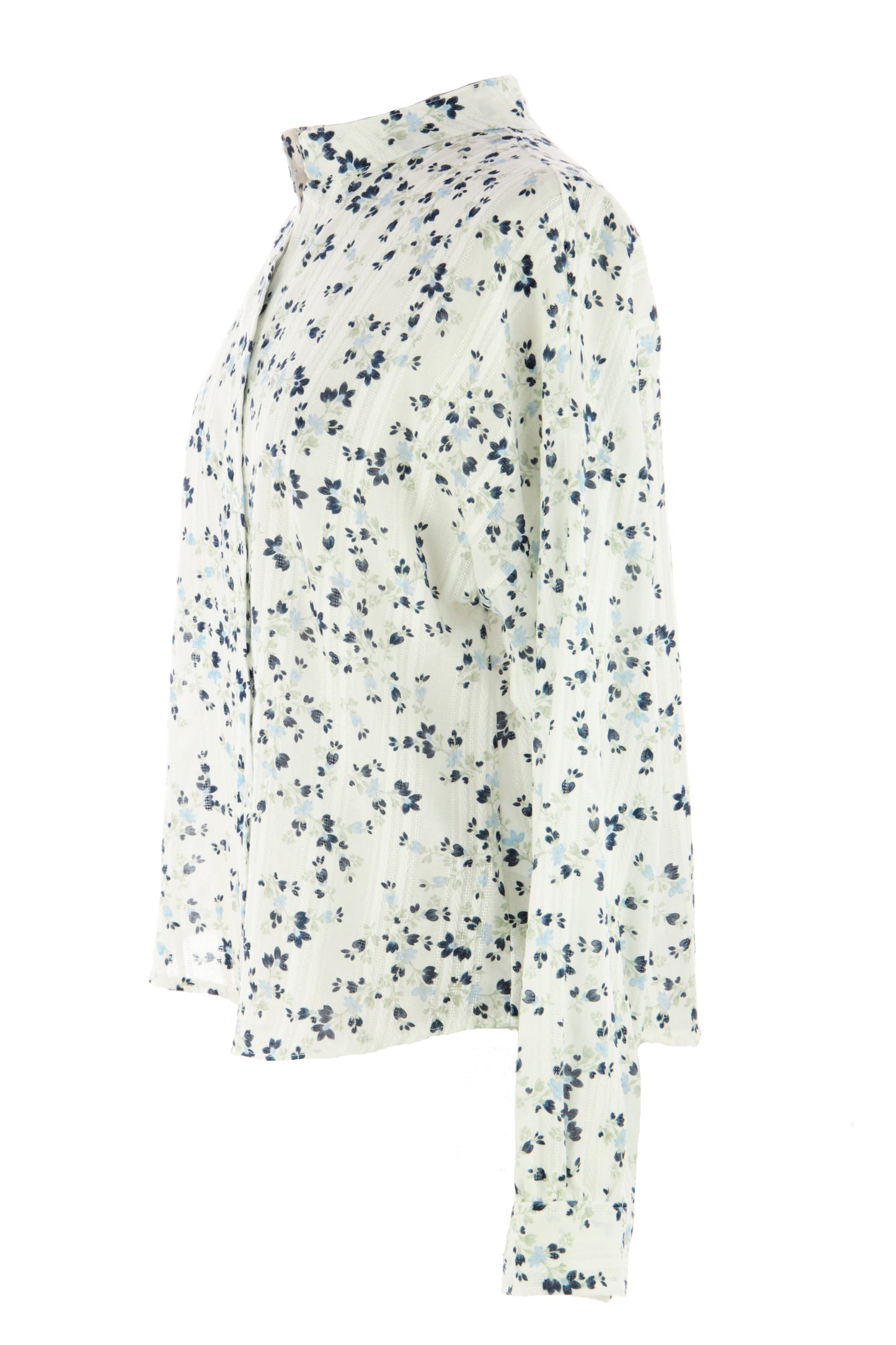 Ditsy Floral Print Cotton Shirt