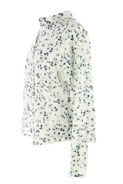 Ditsy Floral Print Cotton Shirt