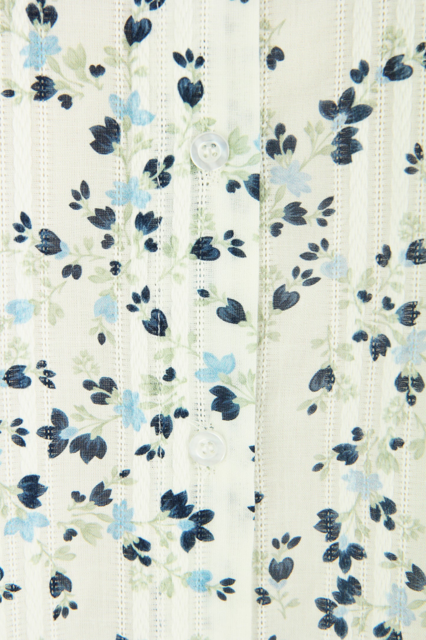Ditsy Floral Print Cotton Shirt