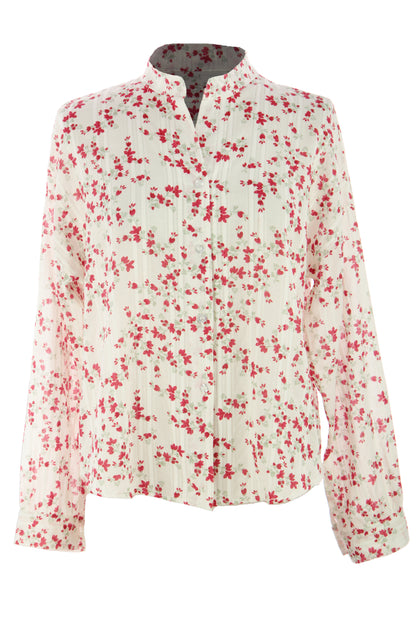 Ditsy Floral Print Cotton Shirt