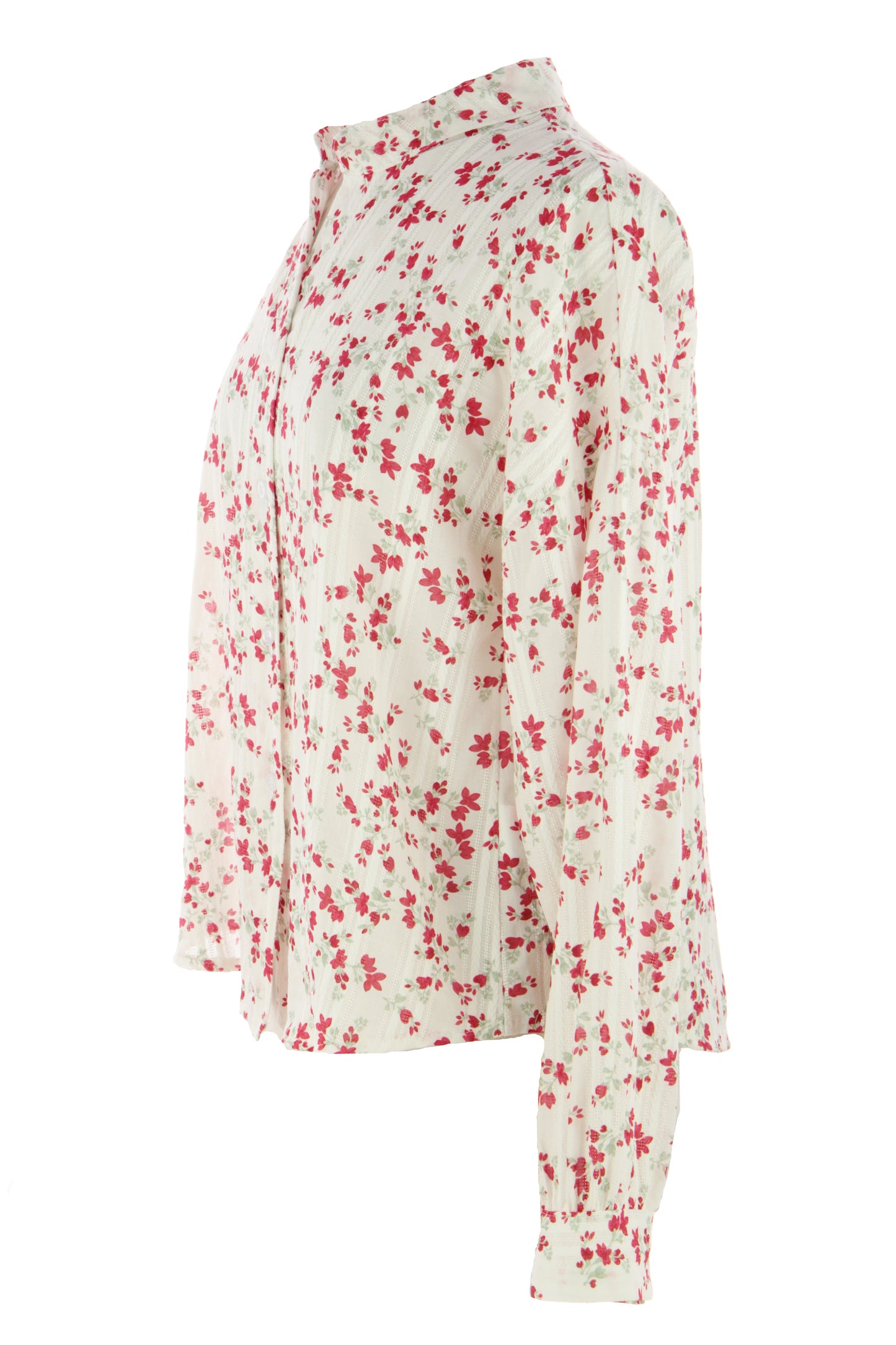 Ditsy Floral Print Cotton Shirt