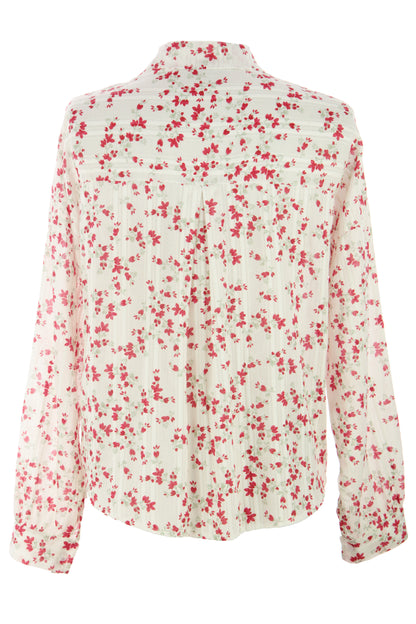 Ditsy Floral Print Cotton Shirt