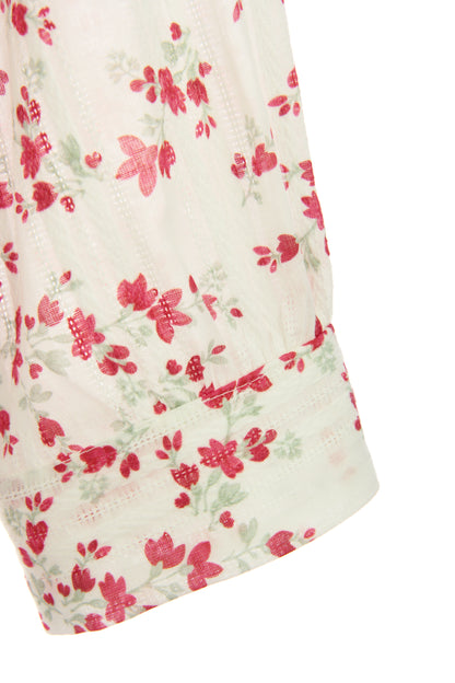 Ditsy Floral Print Cotton Shirt