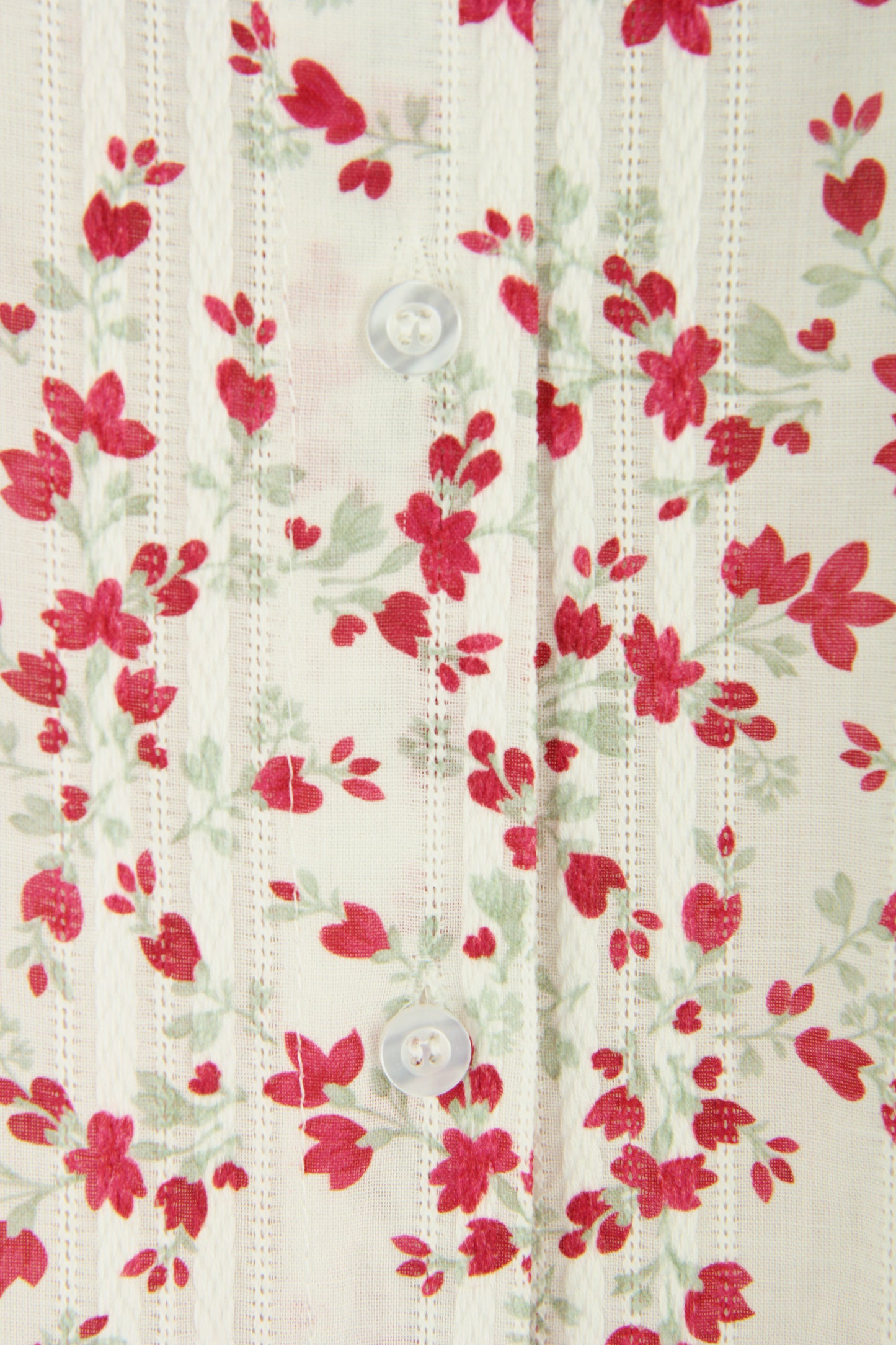 Ditsy Floral Print Cotton Shirt