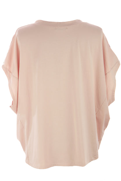 V Neck Floral Print Linen Top
