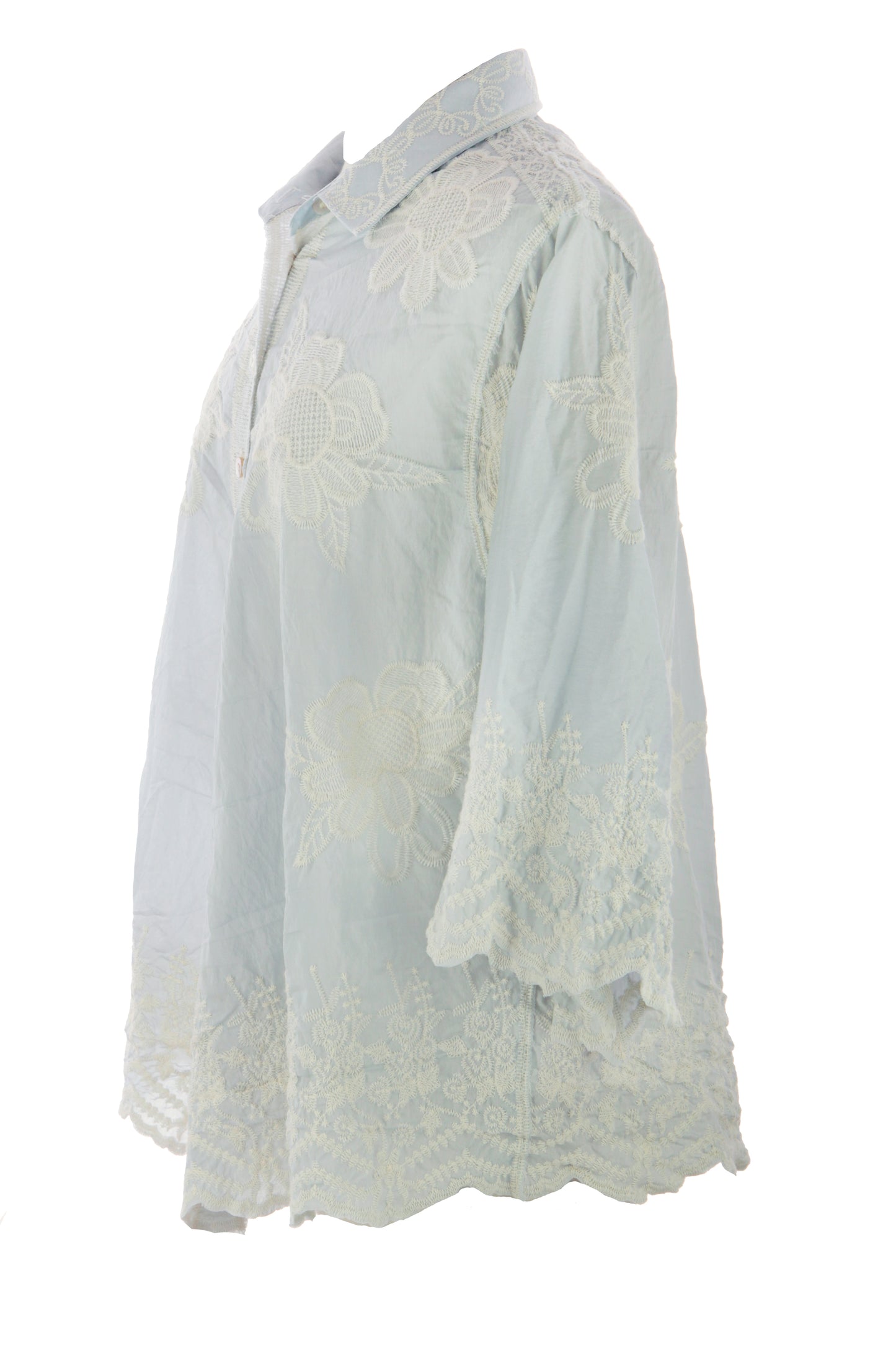 Floral Embroidery Shirt