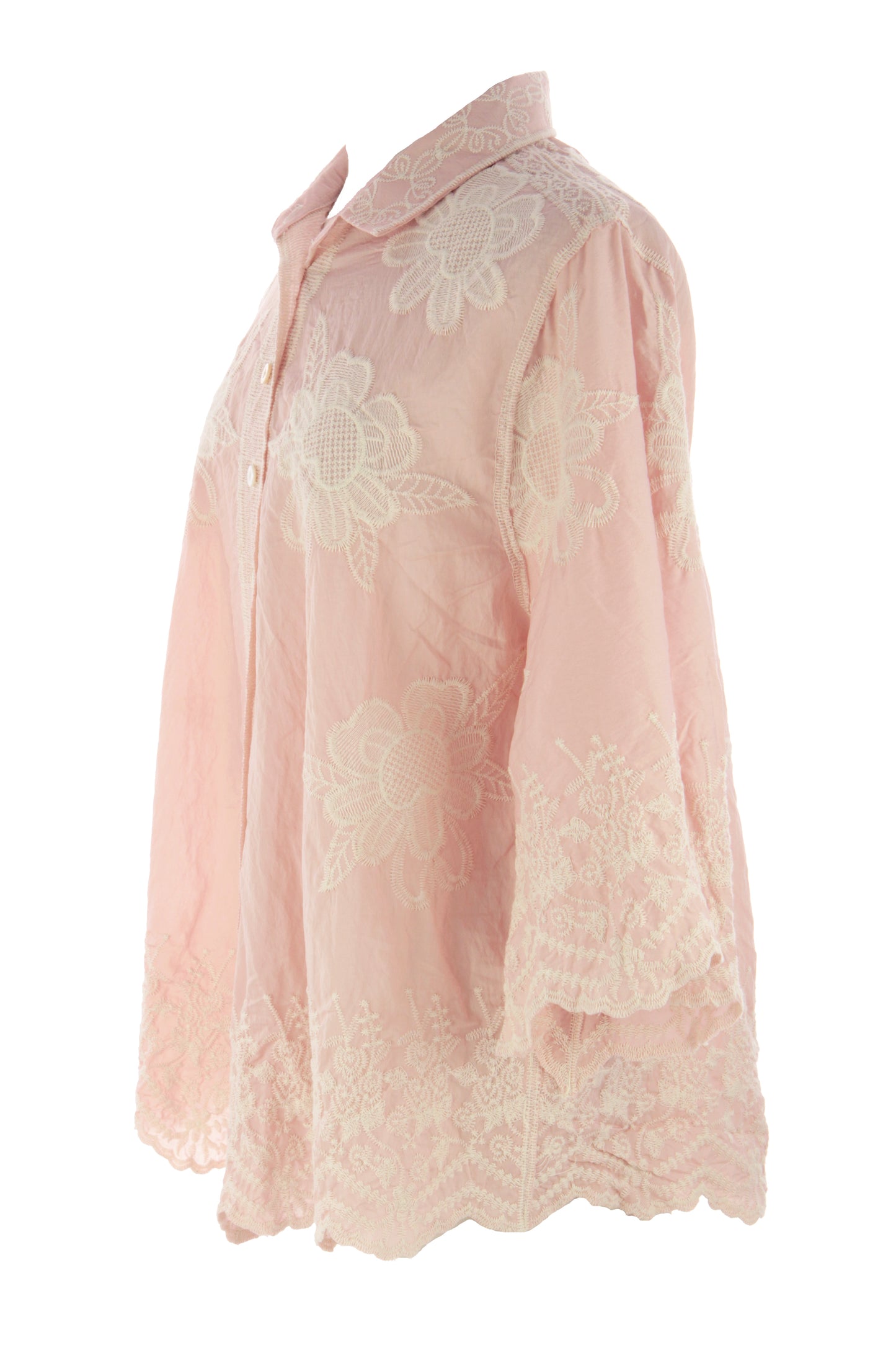 Floral Embroidery Shirt