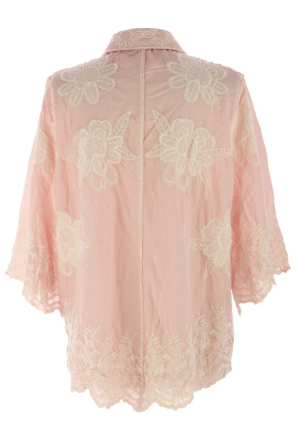 Floral Embroidery Shirt