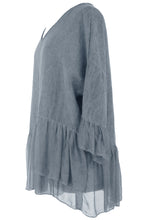 Load image into Gallery viewer, Silk Hem Linen Top
