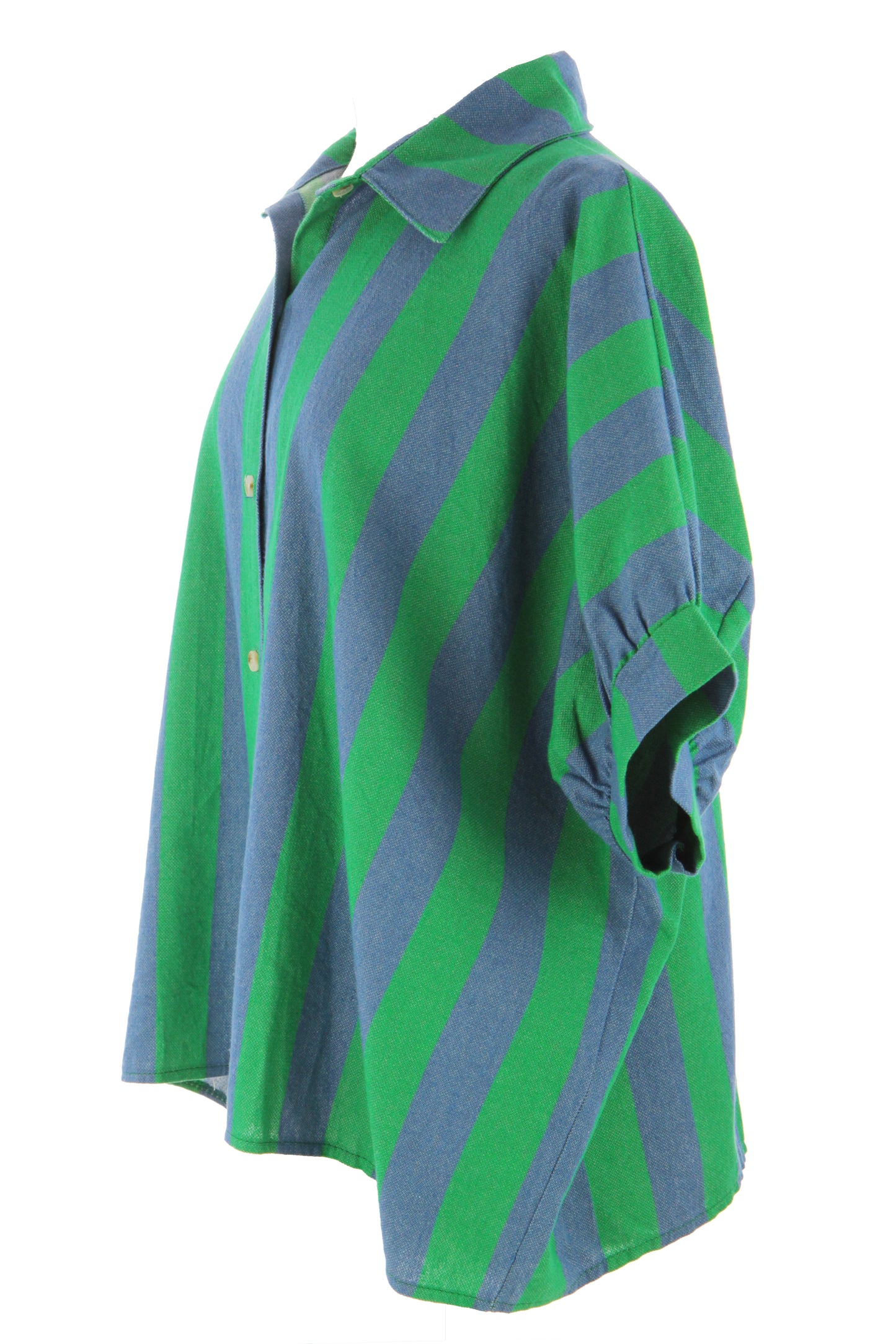Woven Stripe Cotton Shirt