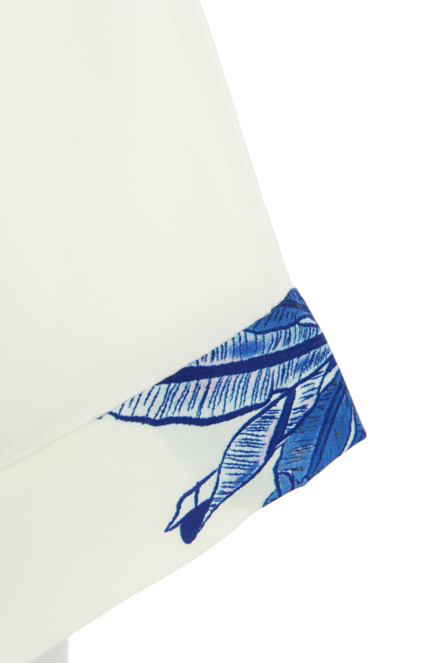 Tropical Palm Print Viscose Blouse