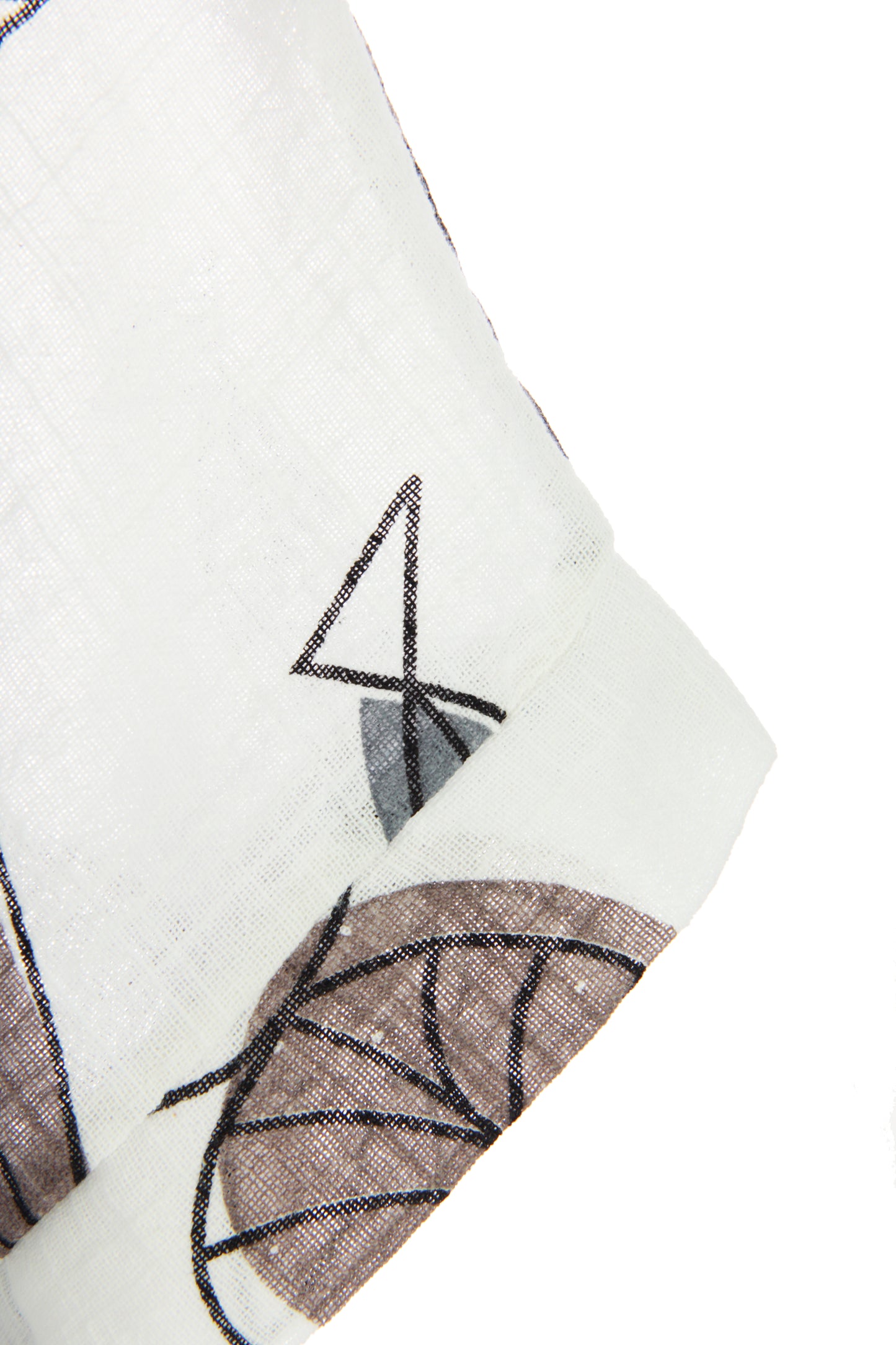 2 Pocket Fish Print Cotton Blouse