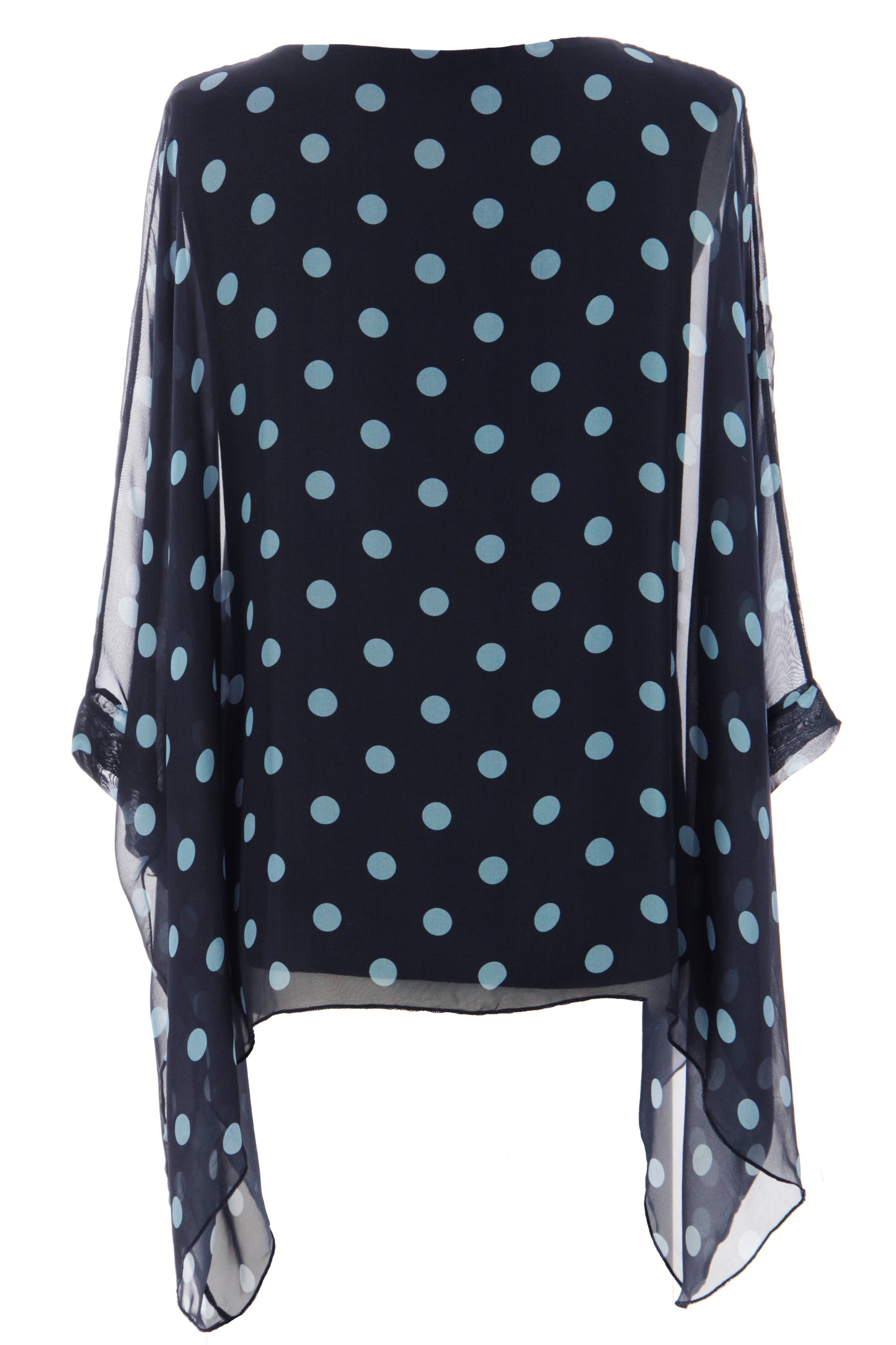 Polka Dot Flowy Silk Top