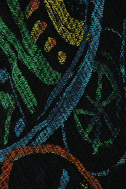 Fish Print Bias Cut Dress